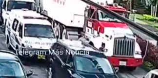 ¡De milagro! Tráiler la atropelló, le pasó por encima y sobrevive en Colombia