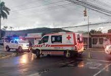 En plena vía pública en Costa Rica dejan como "colador" a un nicaragüense