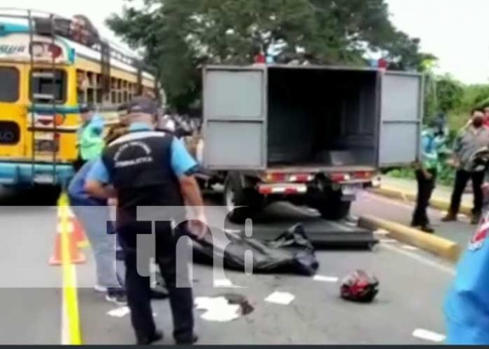 Foto: Mortal accidente de tránsito en la Carretera Norte, Managua / TN8