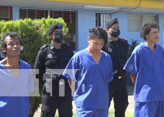 Foto: Captura de presuntos delincuentes en Nueva Segovia y Rivas / TN8