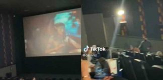 Cachan a pareja en actos indecentes dentro del cine