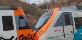 Al menos 155 personas heridas dejó un choque de dos trenes en España