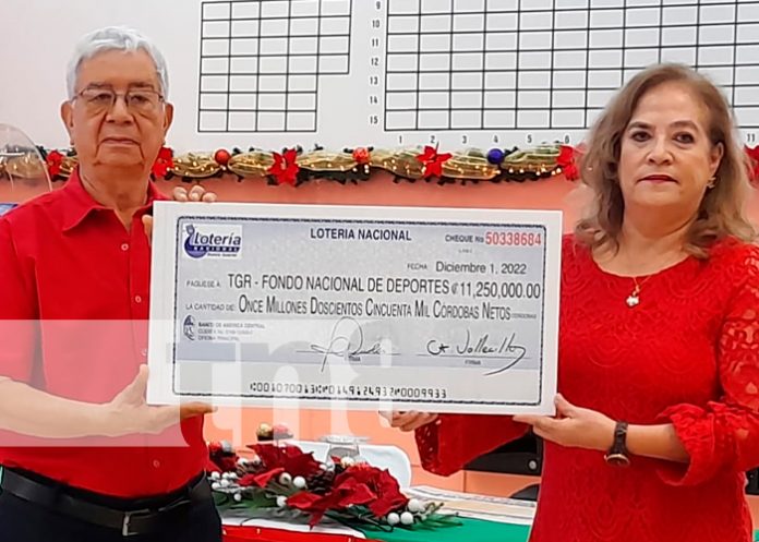 managua1 Lotería Nacional supera meta de entrega de utilidades para MIFAM e IND