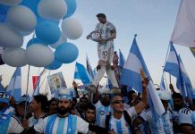 Foto: La hinchada de Argentina en Qatar 2022 / Cortesía