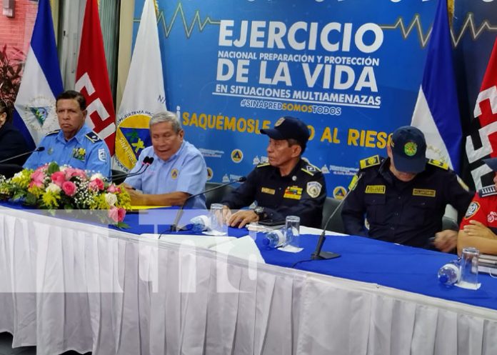 multi-01 Foto: Conferencia de prensa sobre ejercicios multiamenazas de Nicaragua / TN8