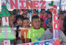 Niños y niñas de Bilwi reciben juguetes por parte del Gobierno de Nicaragua