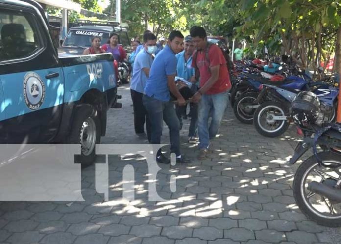 Foto: Accidente con motociclista en la Isla de Ometepe / TN8