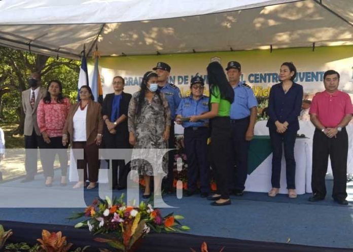 Foto: Formación en el centro juvenil de la policía en Nicaragua / TN8