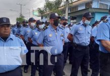 Masaya y Carazo con mayor seguridad con el Plan Navidad 2022 Foto: Plan Navidad Segura con la policía en Masaya y Carazo / TN8