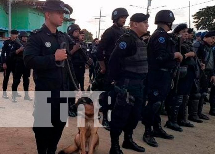 Gritería segura con operativos de la Policía Nacional en Rivas