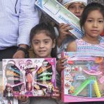 Niños de la ciudad de Somoto con alegría recibieron su juguete Niños de la ciudad de Somoto con alegría recibieron su juguete
