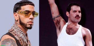 Anuel AA criticado por intentar imitar a Freddie Mercury 