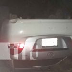 Foto: Tremendo susto y un vehículo volcado en accidente en las vías de Jalapa / TN8
