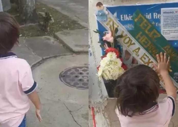 1 “Despierta papito”: Niño visita tumba de su padre y pide que se levante (VIDEO)