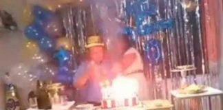 Video: Familia casi se prende fuego al confundir velas con cohetes