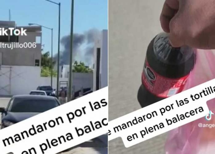 Sujeto sale a comprar tortillas debajo de balacera por temor a su mujer