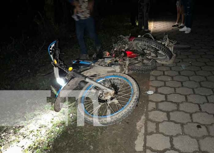 Foto: Emergencia vial: Choque de motos en Jalapa / TN8