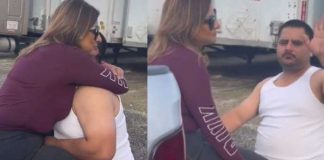 ¡Descarado! Encontró al hombre con otra y hasta dándole cariñitos
