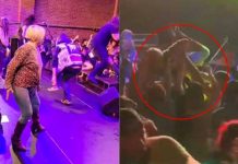 Madre de baterista metalero se tira al público para ser cargada (VIDEO) Madre de baterista metalero se tira al público para ser cargada (VIDEO)