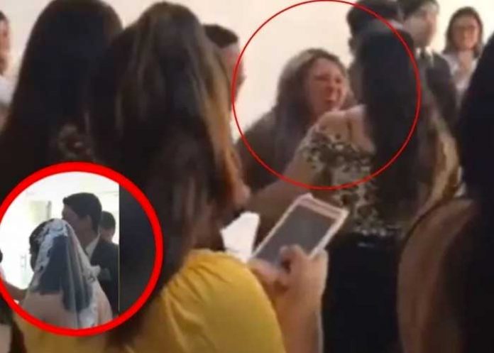 “Como si fuera novela”, mujer intenta impedir la boda de su enamorado