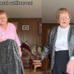 Abuelita muestra con mucha actitud la ropa que desea usar en su funeral