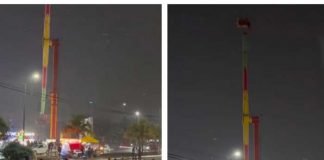 Video: Juego mecánico gira sin control luego que se fuera la luz