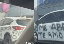 Mujer raya el carro de su ex para que no la dejara: “No me abandones” Mujer raya el carro de su ex para que no la dejara: “No me abandones”