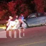 Conductor ebrio se sale de la carretera en las vueltas Las Ñambaras, Santo Tomás