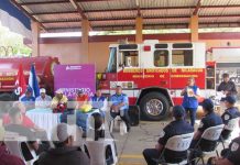 MIFAM entrega certificados a Bomberos Unidos en Diriamba, Carazo