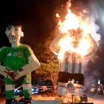 ¡Alegre el evento! En Argentina queman figuras gigantes de Messi y Martínez (Video) ¡Alegre el evento! En Argentina queman figuras gigantes de Messi y Martínez (Video)