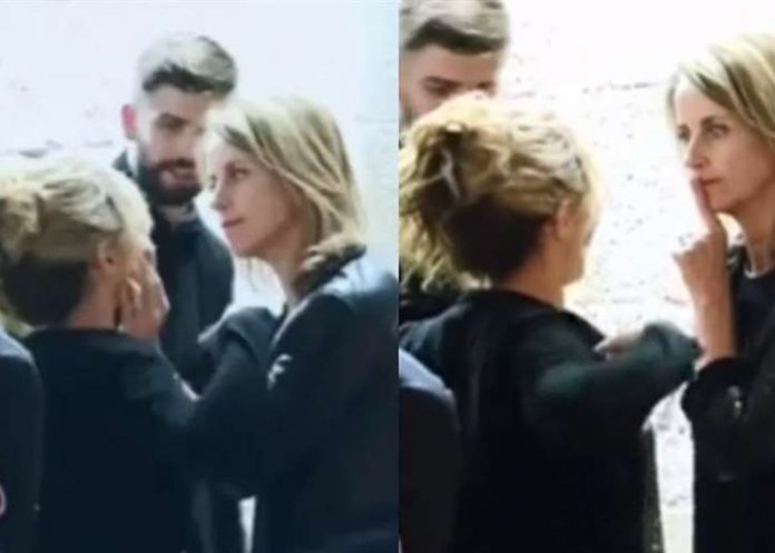 Filtran video de ex suegra de Shakira callándola delante su hijo