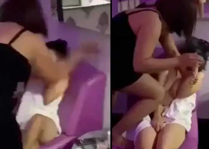 1 Video: En “pelotas” encontró a su hombre con una “cariñosa” y los “apaleó”