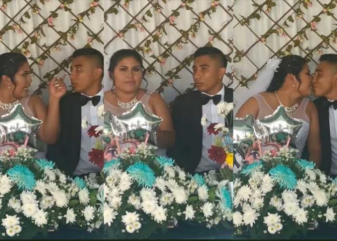 Captan a pareja de recién casados discutiendo en plena boda (VIDEO)