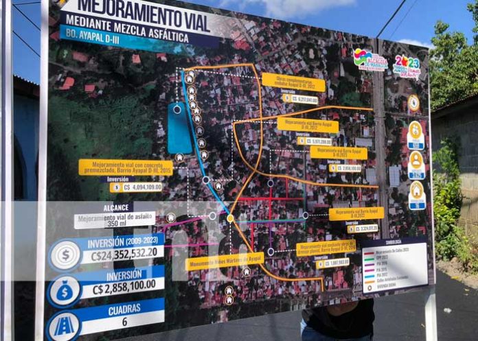 Managua: Más de 3 mil pobladores del Bo. Ayapal serán beneficiados con calles