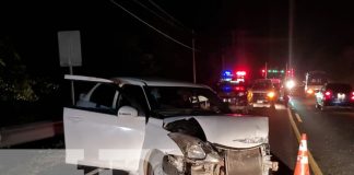 Accidente deja dos personas lesionadas en la Carretera Nueva a León