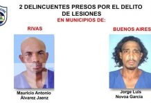 Nueve presuntos delincuentes fueron detenidos durante la última semana en Rivas Foto: Nueve presuntos delincuentes fueron detenidos durante la última semana en Rivas / TN8