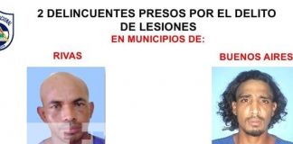 Foto: Nueve presuntos delincuentes fueron detenidos durante la última semana en Rivas / TN8