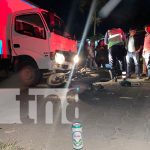 Foto: Motociclista ebrio termina lesionado tras impactar contra un camión, en Jalapa / TN8