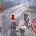 VIDEO: Intentan robarle a una pareja y el joven les dio su buena revolcada Joven defiende a su amiga a 'puñetazos'