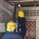 Foto: Fuertes vientos y cable de alta tensión causa un cortocircuito en viviendas de Juigalpa / TN8