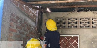 Foto: Fuertes vientos y cable de alta tensión causa un cortocircuito en viviendas de Juigalpa / TN8