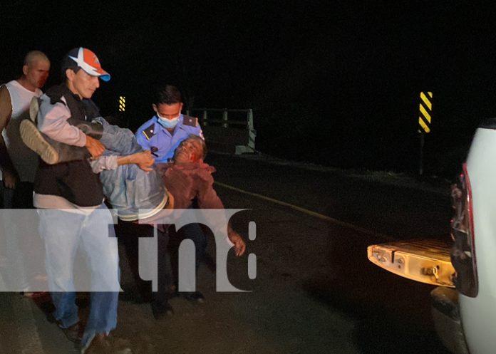 Foto: Peatón y motociclista resultan lesionados en Cuisala, Chontales / TN8