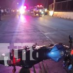 Motociclista muere en accidente en la entrada al barrio Santa Elena, Managua
