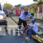 Foto: Por probar una moto termina lesionado en un Barrio de Managua / TN8
