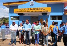 Moderna unidad policial con fuerzas y medios en Santa Rita, Caribe Norte Mayor seguridad en el Caribe Norte de Nicaragua