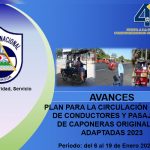 Realizan plan para la circulación segura de conductores y pasajeros de caponeras Realizan plan para la circulación segura de conductores y pasajeros de caponeras