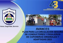Realizan plan para la circulación segura de conductores y pasajeros de caponeras