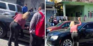 Apedreó el carro de su marido al descubrir su infidelidad