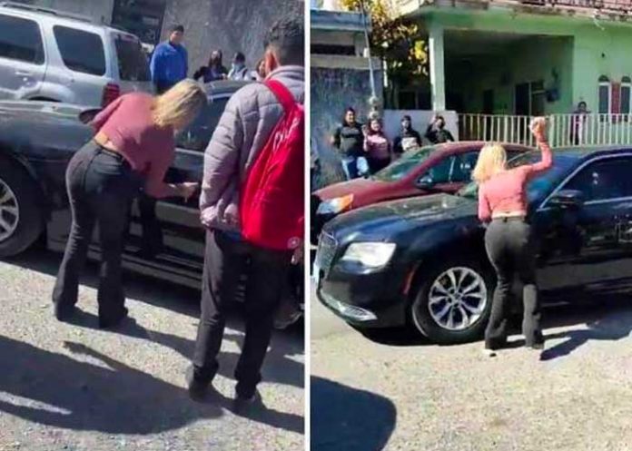 Apedreó el carro de su marido al descubrir su infidelidad