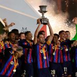 Gavi da la Supercopa de España al Barcelona